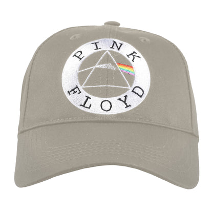 Sand-White - Front - Pink Floyd Unisex Adult Circle Logo Baseball Cap