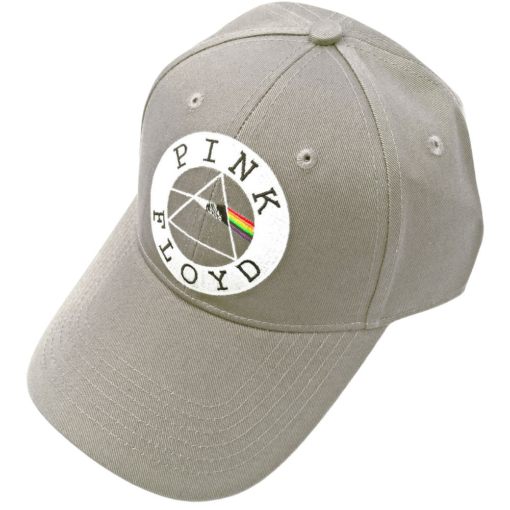 Sand-White - Side - Pink Floyd Unisex Adult Circle Logo Baseball Cap