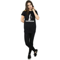 Black - Side - Kasabian Womens-Ladies Ultra Cotton Skinny T-Shirt