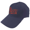 Navy Blue-Red - Front - David Bowie Unisex Adult Flash Logo Baseball Cap