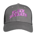 Black-Charcoal Grey - Front - Black Sabbath Unisex Adult Wavy Logo Baseball Cap