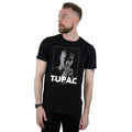 Black - Side - Tupac Shakur Unisex Adult Praying Cotton T-Shirt
