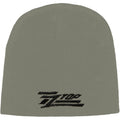 Grey - Back - ZZ Top Unisex Adult Circle Logo Beanie