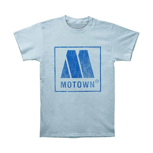 Blue - Front - Motown Records Unisex Adult Vintage Cotton Logo T-Shirt