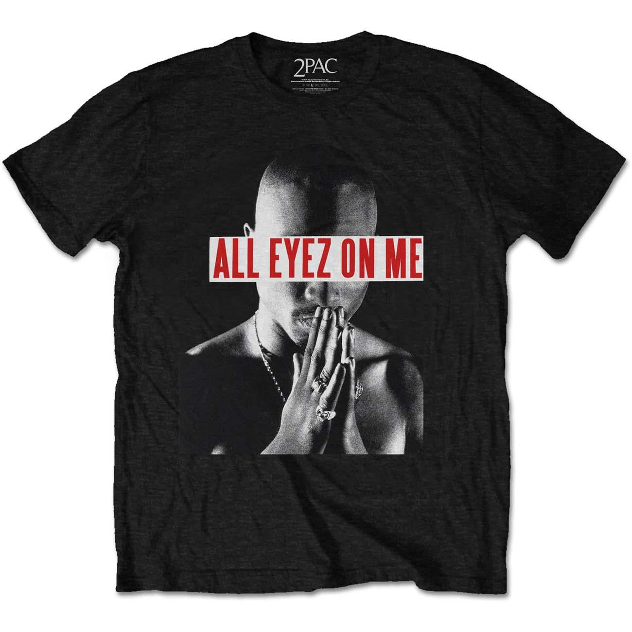 Black - Front - Tupac Shakur Unisex Adult All Eyez On Me T-Shirt
