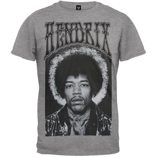Grey - Front - Jimi Hendrix Unisex Adult Halo Cotton T-Shirt