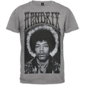 Grey - Front - Jimi Hendrix Unisex Adult Halo Cotton T-Shirt