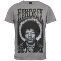Grey - Front - Jimi Hendrix Unisex Adult Halo Cotton T-Shirt