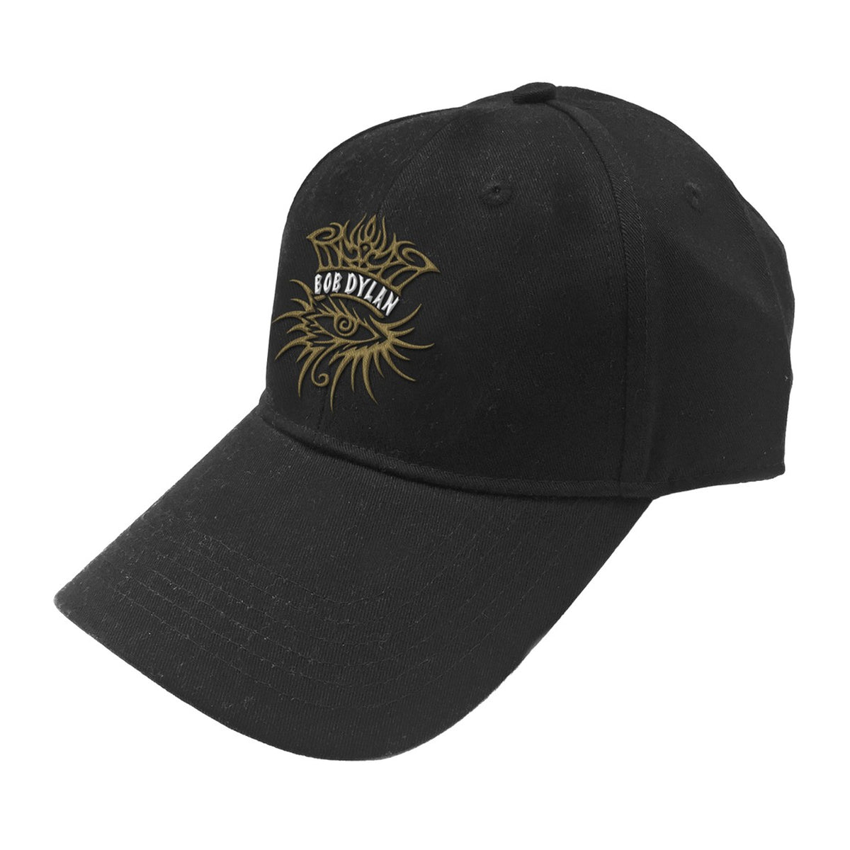 Black - Front - Bob Dylan Unisex Adult Eye Icon Baseball Cap