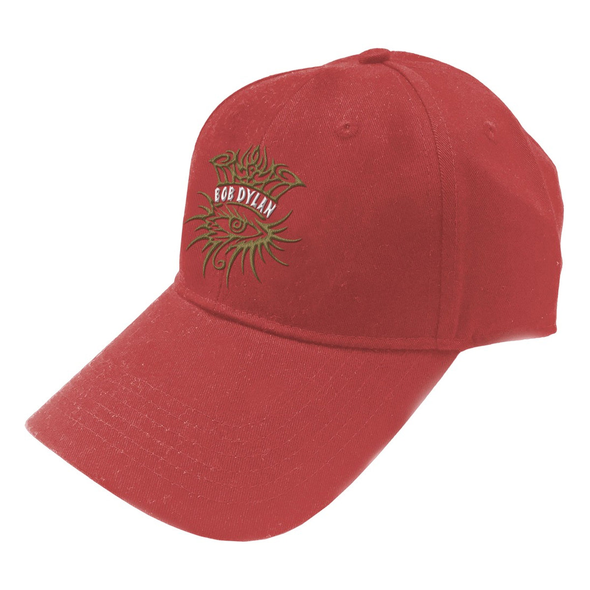 Red - Front - Bob Dylan Unisex Adult Eye Icon Baseball Cap