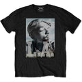Black - Front - Tupac Shakur Unisex Adult LA Skyline T-Shirt