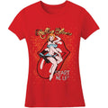 Red - Front - The Rolling Stones Womens-Ladies Start Me Up T-Shirt