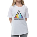 White - Side - Imagine Dragons Childrens-Kids Triangle Logo T-Shirt