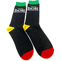 Black-Multicoloured - Front - Bob Marley Unisex Adult Logo Socks