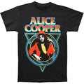 Black - Front - Alice Cooper Unisex Adult Snake Skin Cotton T-Shirt