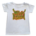 White - Front - Billie Eilish Girls Graffiti Skinny T-Shirt