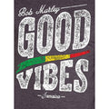 Charcoal Grey - Side - Bob Marley Unisex Adult Good Vibes T-Shirt
