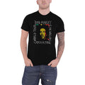 Black - Back - Bob Marley Unisex Adult Rasta Scratch T-Shirt