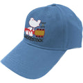 Denim Blue - Front - Woodstock Unisex Adult Logo Baseball Cap