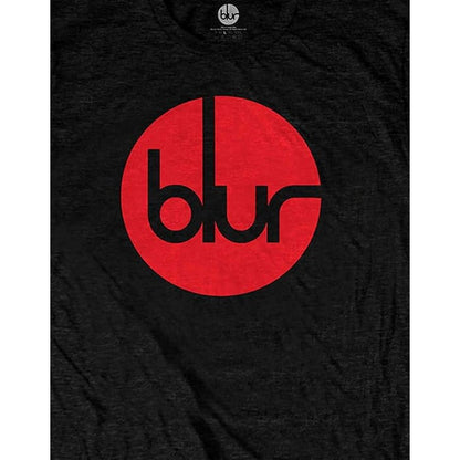 Black - Side - Blur Unisex Adult Circle Logo T-Shirt