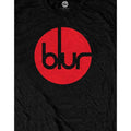 Black - Side - Blur Unisex Adult Circle Logo T-Shirt
