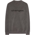 Charcoal Grey - Back - Tupac Shakur Unisex Adult Changes Side Photo Long-Sleeved T-Shirt
