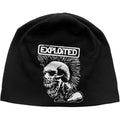 Black - Front - The Exploited Unisex Adult Mohican Skull Beanie