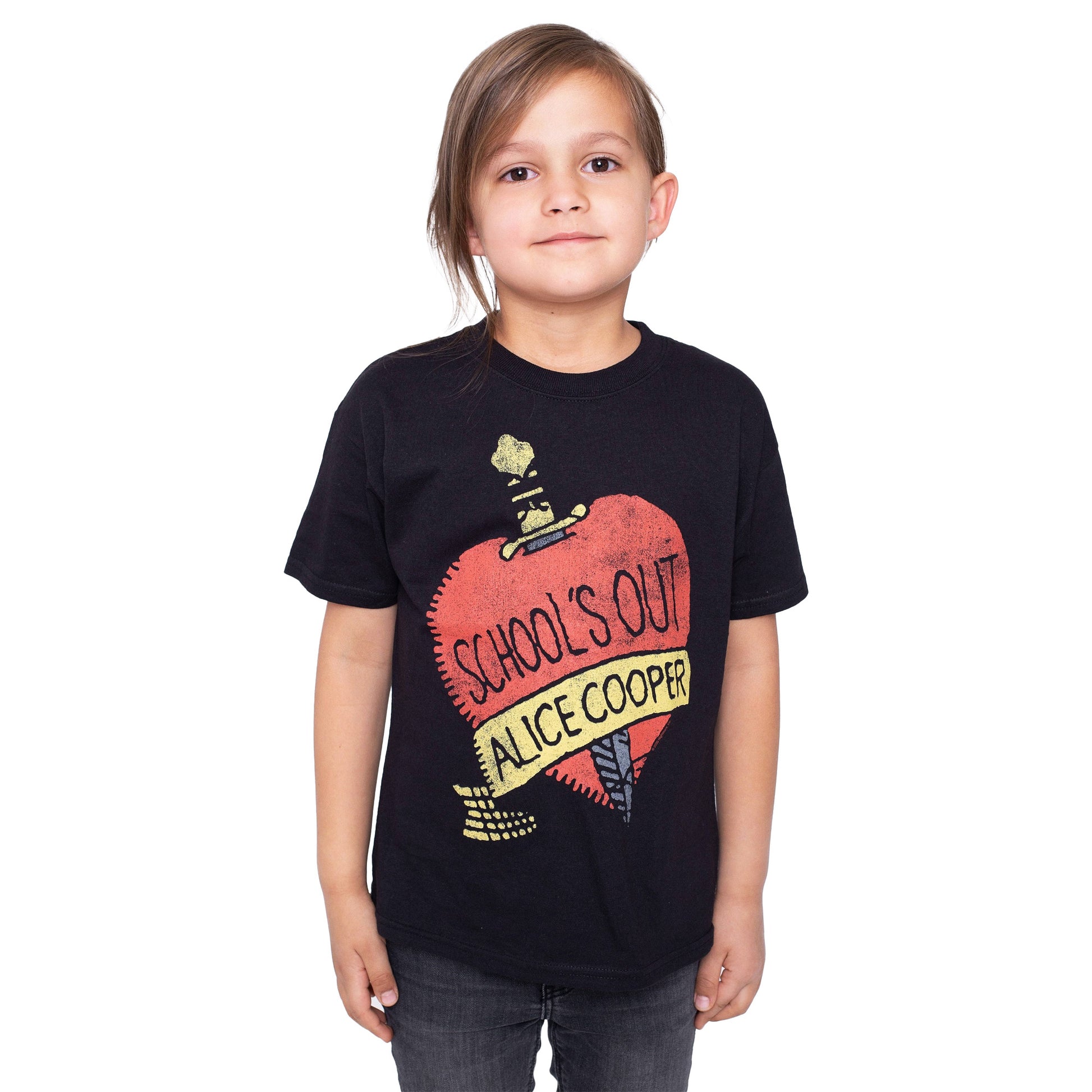 Black - Back - Alice Cooper Childrens-Kids School´s Out Cotton T-Shirt