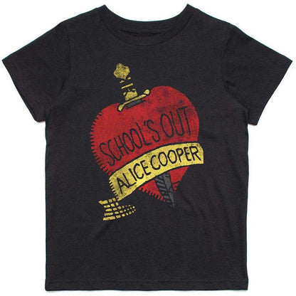Black - Front - Alice Cooper Childrens-Kids School´s Out Cotton T-Shirt