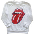 White - Front - The Rolling Stones Childrens-Kids Classic Tongue Sweatshirt