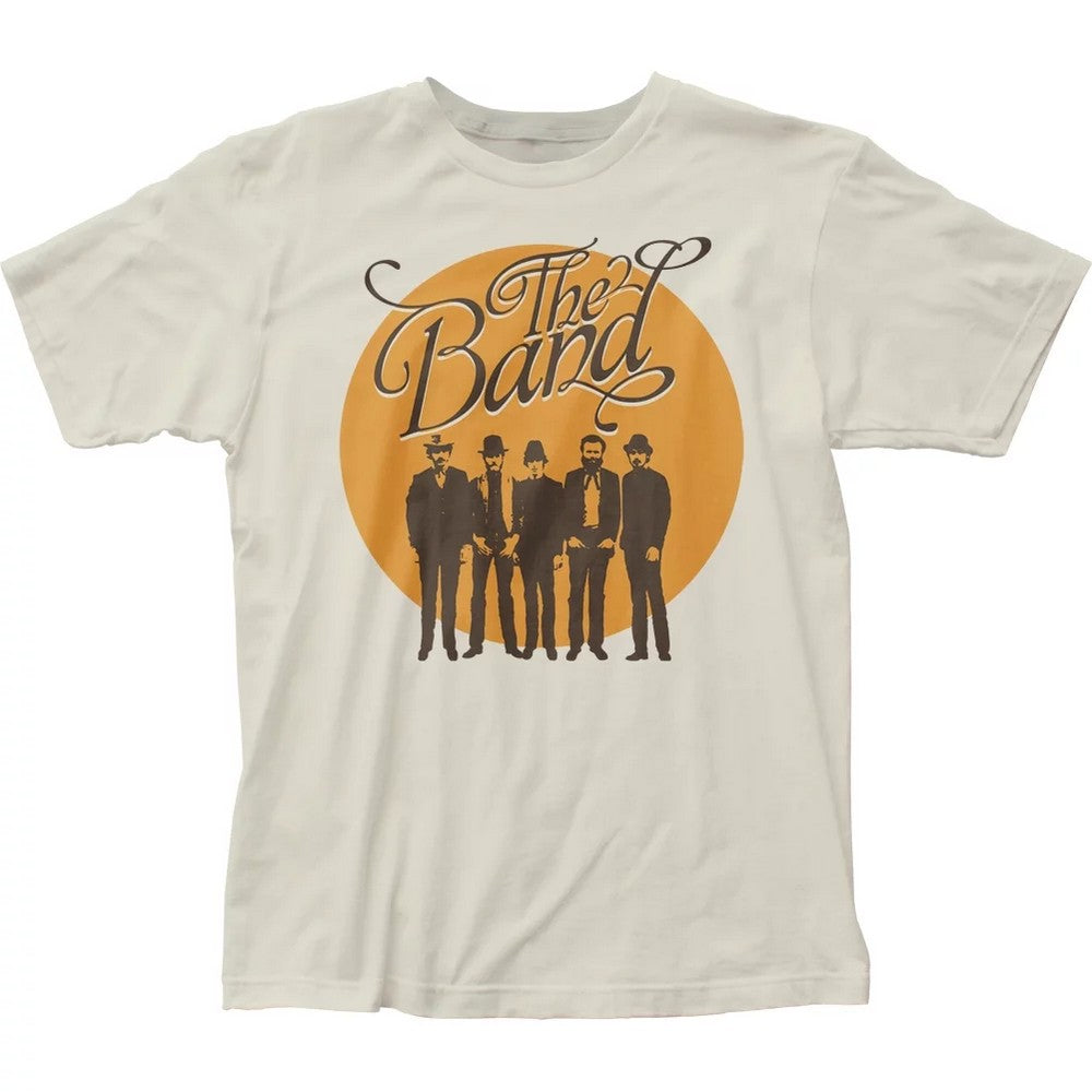 Sand - Front - The Band Unisex Adult Circle Cotton Logo T-Shirt