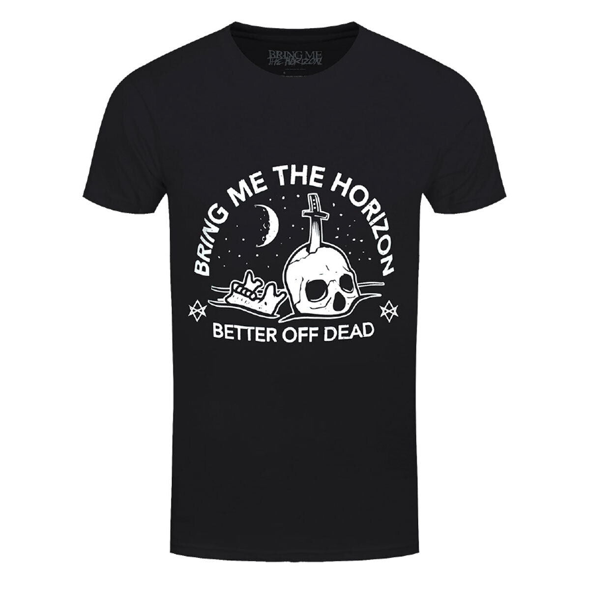Black - Front - Bring Me The Horizon Unisex Adult Happy Song T-Shirt