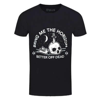 Black - Front - Bring Me The Horizon Unisex Adult Happy Song T-Shirt