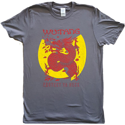 Charcoal Grey - Front - Wu-Tang Clan Unisex Adult Inferno T-Shirt