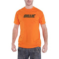 Orange - Front - Billie Eilish Unisex Adult Blohsh Racer Logo T-Shirt