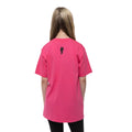 Pink - Back - Billie Eilish Childrens-Kids Blohsh Racer Logo T-Shirt