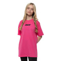 Pink - Side - Billie Eilish Childrens-Kids Blohsh Racer Logo T-Shirt