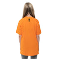 Orange - Back - Billie Eilish Childrens-Kids Blohsh Racer Logo T-Shirt