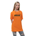 Orange - Side - Billie Eilish Childrens-Kids Blohsh Racer Logo T-Shirt