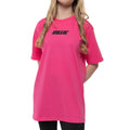 Pink - Front - Billie Eilish Childrens-Kids Blohsh Racer Logo T-Shirt