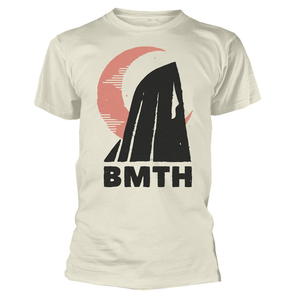 Natural - Front - Bring Me The Horizon Unisex Adult Moon Cotton T-Shirt