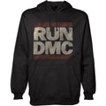 Black - Front - Run DMC Unisex Adult Logo Pullover Hoodie