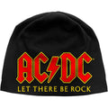 Black-Red-Yellow - Front - AC-DC Unisex Adult Let There Be Rock Beanie