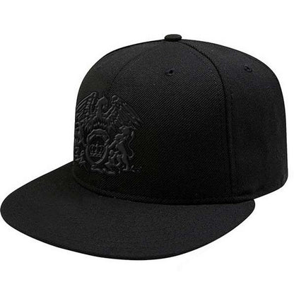 Black - Front - Queen Unisex Adult Crest Snapback Cap
