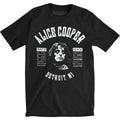Black - Front - Alice Cooper Unisex Adult School´s Out Song Lyrics Cotton T-Shirt