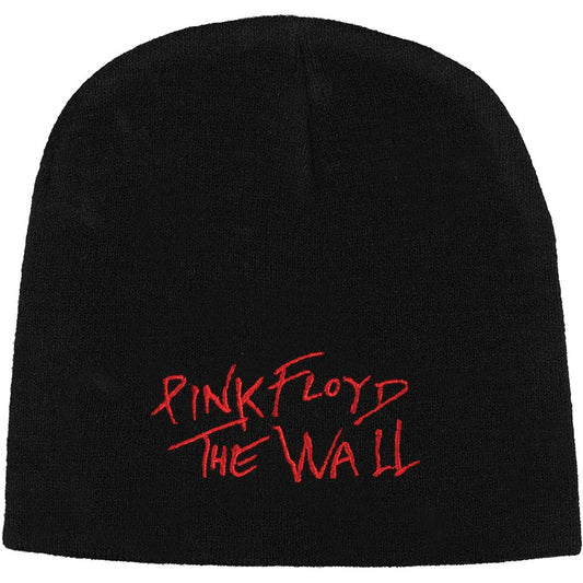 Black - Front - Pink Floyd Unisex Adult The Wall Hammers Logo Beanie