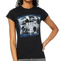 Black - Front - The Beatles Womens-Ladies At The Cavern Back Print T-Shirt