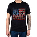 Black - Front - Run DMC Unisex Adult Americana Logo T-Shirt