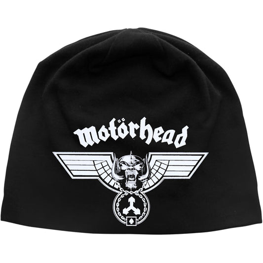 Black - Front - Motorhead Unisex Adult Hammered Beanie