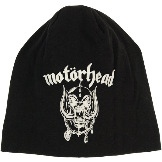 Black - Front - Motorhead Unisex Adult England Beanie